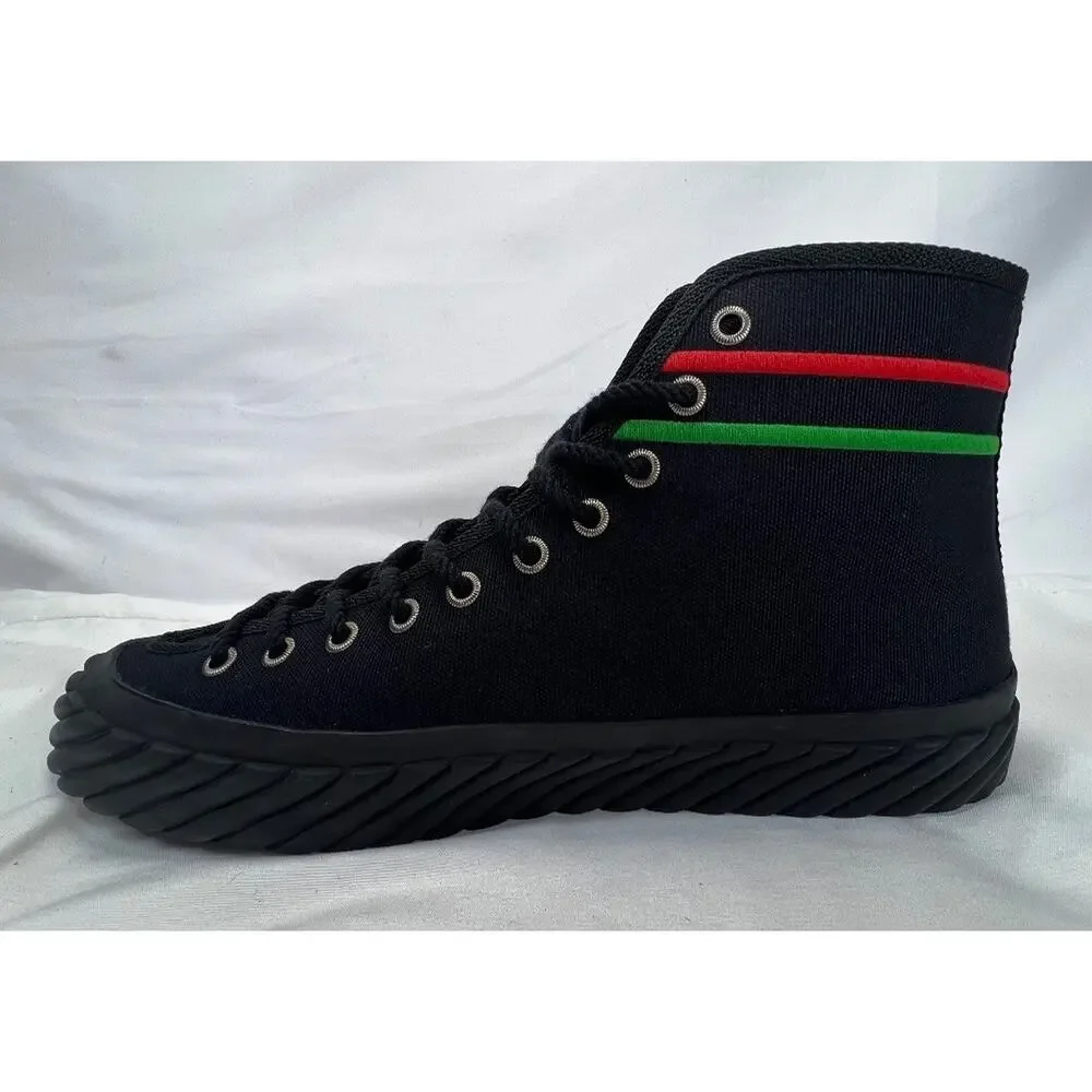 Gucci Interlocking G Hightop Black Sneakers Men's US7.5 SPB-CA 346079